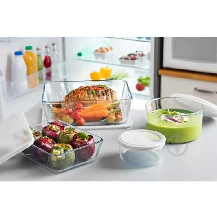 Pyrex Cook & Freeze Set Of 2 Dishes With Lids 1.5L & 2.6L